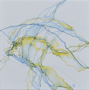 Reproducción de acuarela "Cuaderno de Bitácora 493" sobre baldosa de gres porcelánico