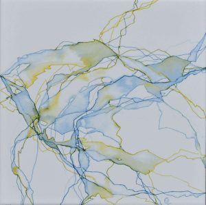 Reproducción de acuarela "Cuaderno de Bitácora 494" sobre baldosa de gres porcelánico